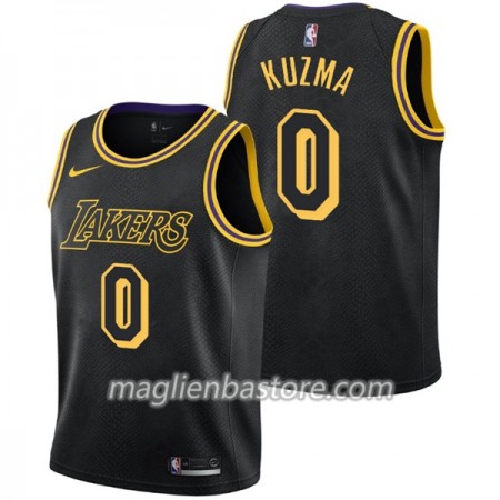 Maglia NBA Los Angeles Lakers Kyle Kuzma 0 Nike City Edition Swingman - Uomo